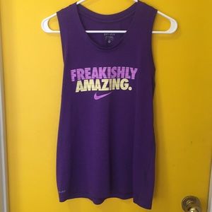 Purple Nike Dri-FIT Tank Top
